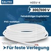 Kalitec 10 m H05V-K 0.75 mm² White Wiring Cable, Flexible