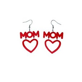 CHEER MAMA MOM Letter Love Earrings Funny MAMA Lightweight Glitter Acrylic Dangle Drop Earrings Mother's Day Jewelry for Mom Birthday Gifts-7