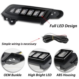 BINQIGOO Kit completo de faros delanteros LED para Toyota Tacoma 2016-2023, funciona como luces direccionales secuenciales dinámicas, kit de luces de circulación diurna (16-23)