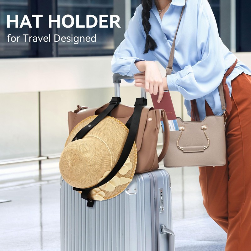 Hat Holder Strap for Bags, Backpacks, Luggage,Totes & Fedora, Panama,