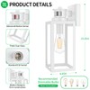 2-Pack Motion Sensor Outdoor Wall Lantern, Dusk to Dawn Exterior