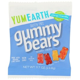 YumEarth Gummy Bears Snack Pack, USDA Certified Organic, Gluten Free & Non-GMO, 10 Count, 7 Ounce (Pack of 12)