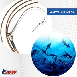 American Fishing Wire 49-Strand Cable Bare 7x7 Stainless Steel Leader Wire, Camo Brown, 275 Pound Test, 30-Feet