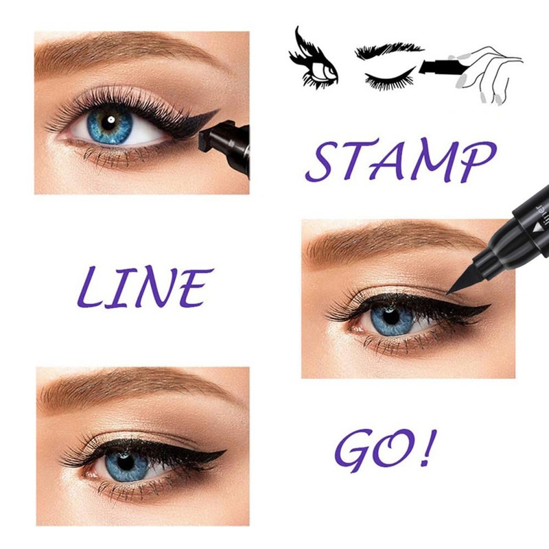 Linble Dual Ended Black Liquid Eyeliner - 2 in 1