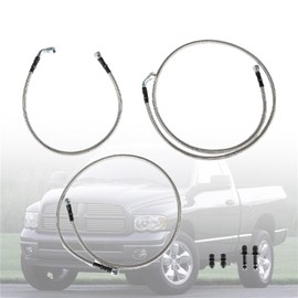 TJHSM 48RE Transmission Cooler Hoses Lines Kit Replacement for 2003-2007 Ram Cummins 5.9L