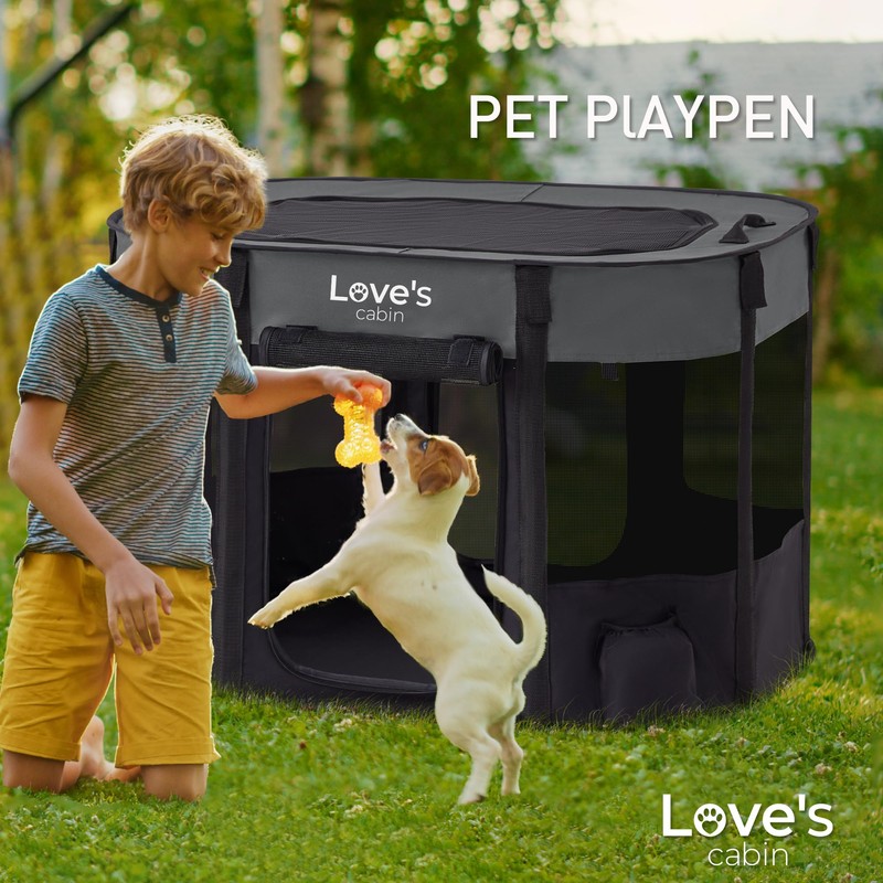Love's cabin Pet Puppy Dog Playpen, Small Dog Tent Crates