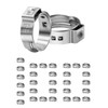 100 Pack 1/2 Inch PEX Cinch Clamps, Stainless Steel Single