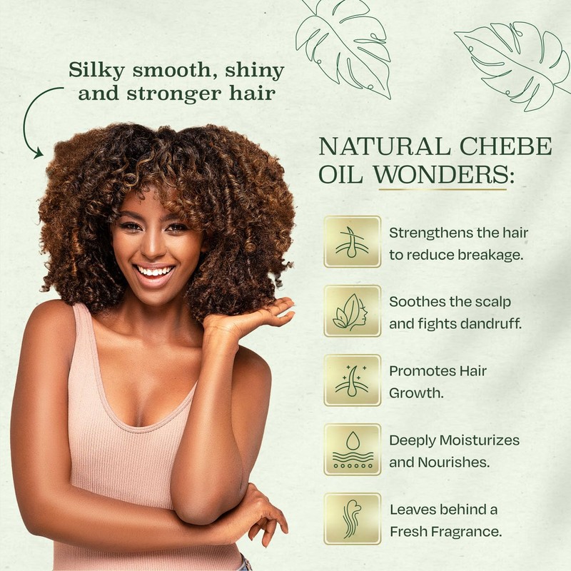 Roselle Naturals Chadian Hair Oil for Hair Growth 8 Fl