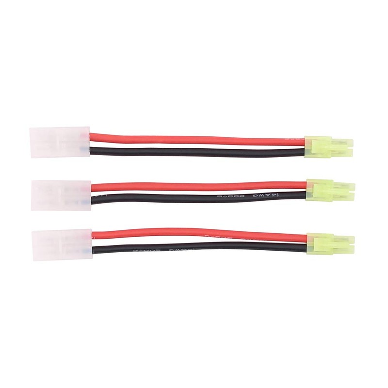 3 piezas compatibles con Mini Tamiya macho (invertido) a enchufe