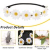 GWAWG Flower Headband Sunflowers Headband with 12 Hair Clips Flower