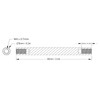 4Pcs Standoff Round Aluminum Tube Extension Support, 60mm Length, M4
