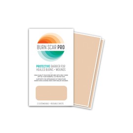Burn Scar Pro™ Silicone Scar Sheets with Sunscreen – Fade Burn Scars, Keloids, and Scars from Surgery – Reusable Patches for Skin Burns, Facial Scars, and Healed Wounds – 6” x 3.5” (2 Sheets)