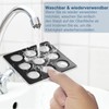 ASOBEAGE Teppich Antirutschunterlage, 4 Stück Waschbar Antirutschmatte für Teppich, Anti-Rutsch-Teppich-Pads