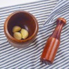 Wooden Grinding Bowl Household Kitchen Manual Garlic Ginger Spices Grinder