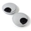 DIYI 2 x 50mm Office Table Cable Grommet Cable Grommet