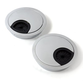 DIYI 2 x 50mm Office Table Cable Grommet Cable Grommet