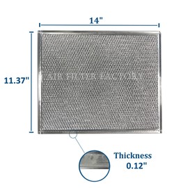 Air Filter Factory Replacement For 707929, 708929 Jenn-Air Maytag Stovetop Downdraft Vent 12-Layer 11.4 X 14 X 0.09 Inches Grease Filter 2-Pack
