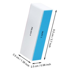 Penta Angel 4 Way Nail Buffer Block 2Pcs Nail Shine Smoother Polisher File Buffer 120/240/600/3000 Grit for Natural and Acrylic Nail Buffing Shinning (L, Count, 2)