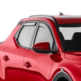 Voron Glass in-Channel Extra Durable Rain Guards for Hyundai Santa Cruz 2022-2024, Window Deflectors, Vent Window Visors, 4 Pieces - 200573