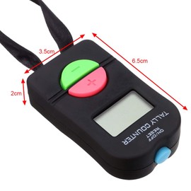 Clicker Electronic Counter, Handheld Digital Counting Counter with Lanyard, Tally Counter for Golf Sports, Pack of 2