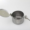 Wwyan 1Set of Silver 285ml Stainless Steel Sugar Bowl with
