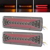 2 PCS Rear Tail Light Bar IP68 Waterproof 24V 50000H