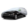 QUYDDC 360° Six Layers All Weather Car Cover Universal Fit for Sedan Up 205" to 216", Waterproof, Snow Proof, UV Proof, Scratch Proof, Bird Droppings Proof with 6 Reflective Strips, Thicked Car Cover