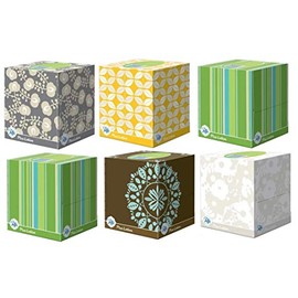 Puffs Plus Lotion Facial Tissues, Cube, 6 Boxes (56 Count Each)