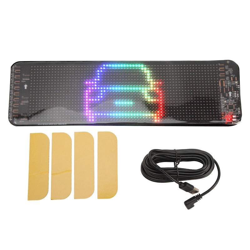 LED Car Sign Flexible Bluetooth App Control Programmable Scrolling Panel