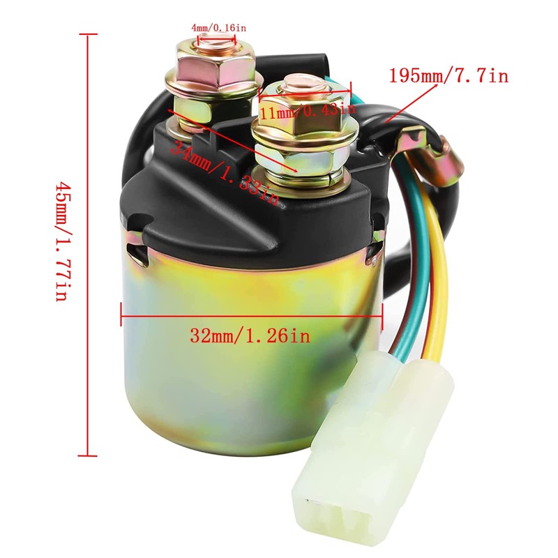 Starter Solenoid Relay/Voltage Regulator Rectifier/Ignition Coil (3 Pcs) Kits for