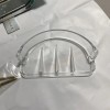 Mintcraft MINT CRAFT BRASS PLATED RECESSED SOAP HOLDER AND GRAB