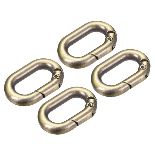 sourcing map Spring Oval Ring, 4Pcs 0.83 Inch Round Spring