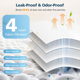 20 Pack QRevo Dust Bags with Cleaning Brush, Replacement for Roborock QV 35A, Qrevo S5V, Saros 10/10R, Z70, Curv/Curvx, Q Revo S/Pro/Plus/MaxV/Edge/ S5X/ S5A, S8 MaxV/Max Ultra Robot Vacuum Cleaner