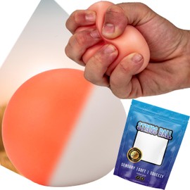 Gifton – Stress Ball Glow in a Sun Stress Relief Ball - Novelty 2025 Rubber Design - Gift for Boys Girls Men Women Teen Kids - Funny Birthday Present Christmas Stocking Filler Toys (1 Supplied)