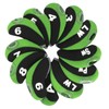 12 PCS Golf Club Head Covers Golf Iron Pole Number
