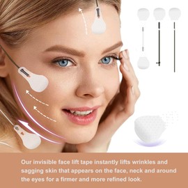 Face Lift Tape Shaper Sticker Firming Face Cosmetic Facial Neck Eye Double Chin Invisible Instant Lifter Tape for Women 40PCS