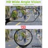 2 Pack Bike Mirrors,eBike Handlebar Mirror,360° Adjustable and Rotatable Safety