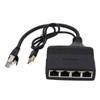 Gigabit Ethernet Splitter 1 in 4 Out 1000Mbps RJ45 Cable