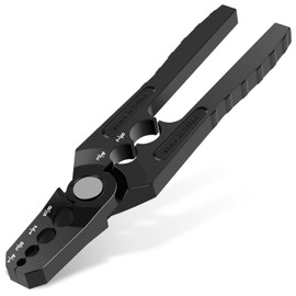 Manual Copper Tube Rounder Flat Tube Repairer Pliers with 6 Hole - for 1/4", 3/8", 1/2", 5/8", 3/4" 7/8" Aluminum Pipe, Refrigerant Copper Tubes and Thin-Wall Steel Tube