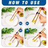 Tioncy 1000 Pieces Reusable Chopstick Helper Training Bulk for Kids