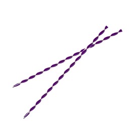 2-Pieces 7.87" Purple Hair Sticks for Women - Slip-Proof Updo Pins for Long Thick Hair, Shiny Bun/Braid Styling Accessories.