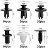 EINESIN Car Push Retainer Clips & Auto Fasteners Assortment, Plastic