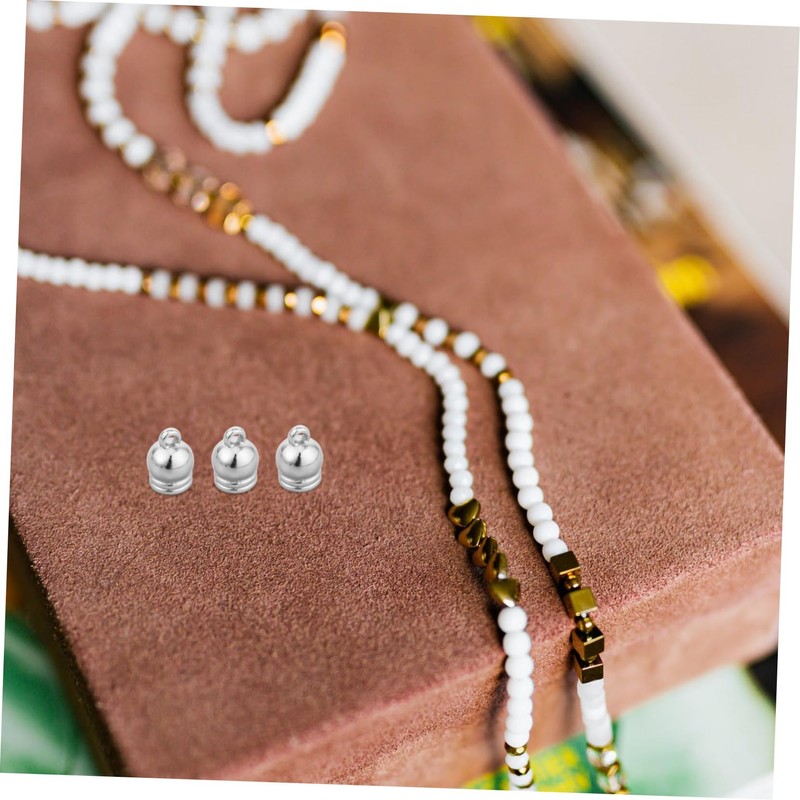 OHPHCALL Jewelry Pendant Clock 50pcs Small Bells Connectors for Beadwork