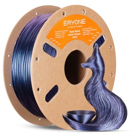 ERYONE High Speed PETG Filament 1.75mm Burnt Titanium,3D Printer Filament 1.75mm ±0.03mm, Max 600mm/s Fast Printing, Changing Colors with Light and Angle 1kg (2.2lbs), Blue Purple
