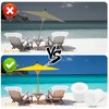 2Pcs Patio Table Umbrella Hole Ring Plug, Pool Sleeve Stabilizer
