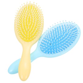 FRCOLOR 2pcs Hair Massage Combs Ergonomic Detangling Combs for Easy Grooming Comfortable Grip for All Hair Types Scalp Stimulating Design