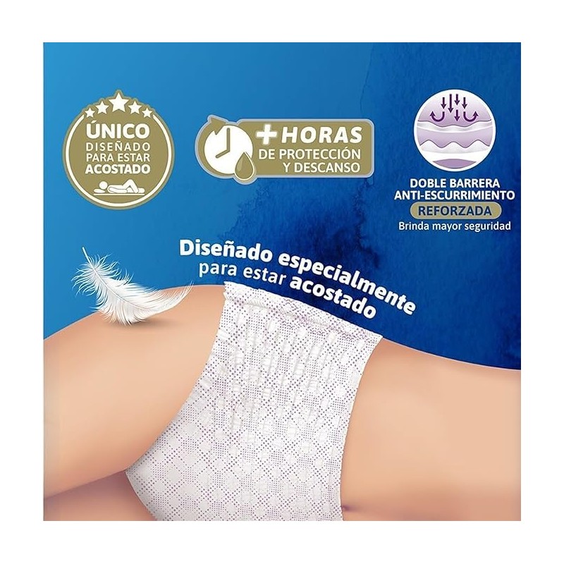 TENA Pants Nocturno Talla M, Ropa interior desechable, 60 piezas