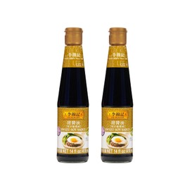Lee Kum Kee Sweet Soy Sauce (14 oz - 2 Pack), Vegan, Non-GM Soybeans, No Artifical Preservatives - Perfect for Clay Pot Rice, Stir-Fry Noodles, Dumplings, Dips, & Rice Rolls