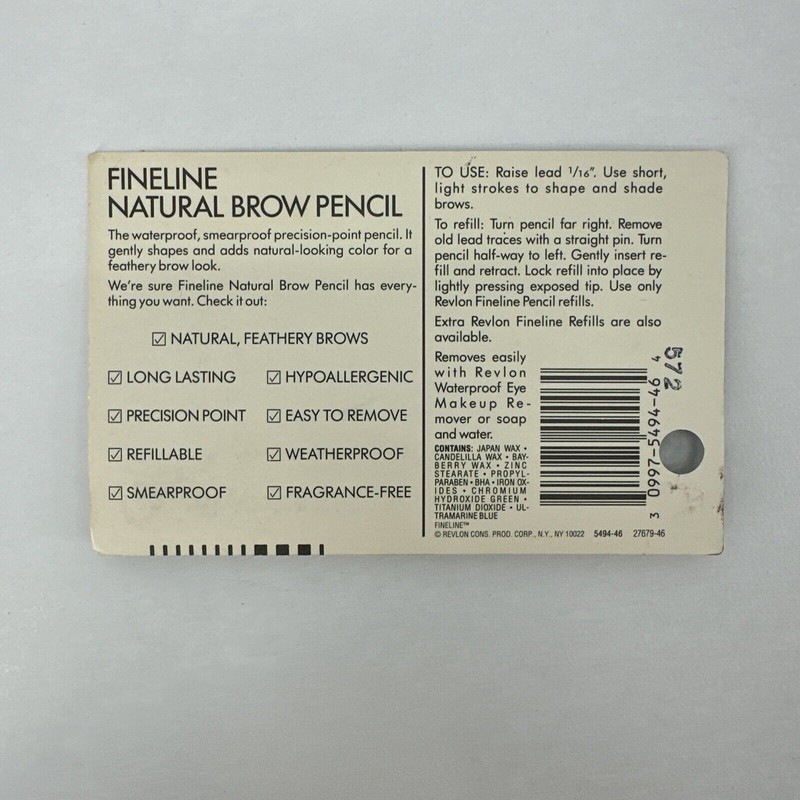 Revlon RARE Vintage Revlon Fineline Natural Brown Pencil with 4