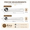 Thfaeyta 4 PCS Metal Measuring Spoons 1/4 TSP, 1/2 TSP,